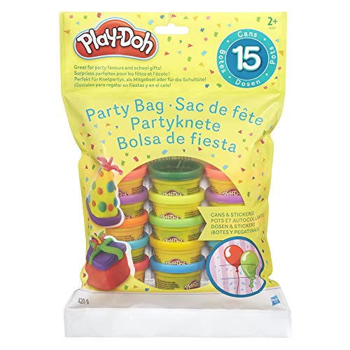Play-Doh Partyspaß 15 kleine Dosen Knete à 28g Knetparty perfekt. Auch prima geeignet als Party-Mitgebsel oder für die Schultüte. Inklusive Sticker.