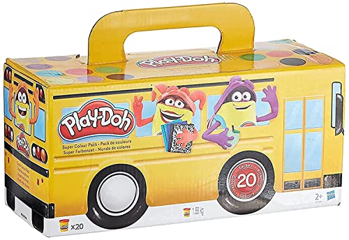 Play-Doh Super Farbenset (20er Pack), Knete für fantasievolles und kreatives Spielen